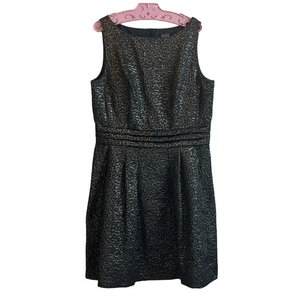 New Without Tags Taylor‎ Metallic Gold Black Cocktail Dress Womens Size 12